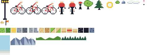 Breakaway reusable sprite, tile, and background asset sheet